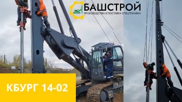 Монтаж дизель молота DD-35 на копровую установку КБУРГ 14-02 г. Пенза