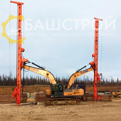 Мачта копрово-бурильная серии МКБЭ на базе экскаватора XCMG-335