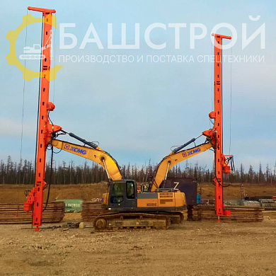 Мачта копрово-бурильная серии МКБЭ на базе экскаватора XCMG-335
